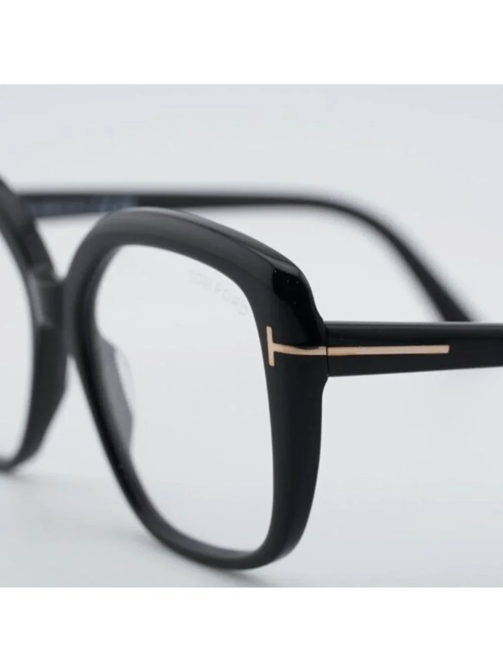 Tom Ford FT6043-B 001 Eyeglasses Black 53mm Square Frame, Blue Light Block